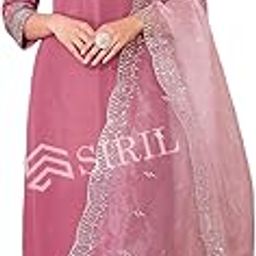 Women's Cotton Blend Sequence Embroidery Straight Kurta Pant with Dupatta Set-image-9