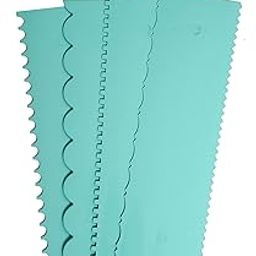 GADE Cake decorative tall scraper for icing - 10inch (Design A (Pack 4))-22