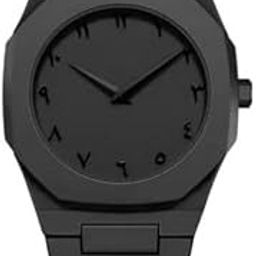 Aura Men's Watch with Arabic Numerals Matte Black Minimalist Analog Watch | Trending Wristwatch-picture-28