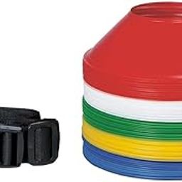 Set of 50 Multicolored Sports Mini Saucer Cones with Handy Strap - Essential Training Equipment for Agility Improvement in Football, Soccer, Basketball, and Various Athletic Activities (Multicolor)-image-98