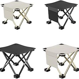 CALANDIS™ Folding Stool Practical with Side Pocket for Gardening Beach 28cmx28cmx23cm White | Furniture | & Hiking | Outdoor Sports-image-28