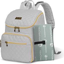 StarAndDaisy Baby Bag for Mother Travel/Maternity Bag with Multi-Compartments, Insulated Bottle Pockets with Changing Sheet, Waterproof 24L Capacity- Grey-28