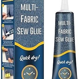 Quick Dry Multi Fabric Sew Glue, Cloth Repair Sew Glue Fabric Sewing Adhesive, Ultra Stick Fabric Glue for Jeans Printing Pants, Cotton Flannel, Denim Leather, Fast Dry-picture-10