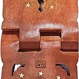 Wooden Book Stand | Sheesham Folding Rehal for Quran, Bible, Gita | Religious Prayer & Reading Holder for Home & Office (13x7 inches)-image-42