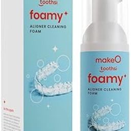 Toothsi Foamy Aligner Cleaning Foam | Peppermint Flavor | Antibacterial Formula for Dentures, Retainers & Aligners | Odour-Free | Oral Foam for Retainer Cleaner | Easy & Portable | Pack of 1 (50ml)-image-55