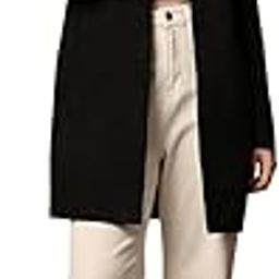 Women Solid Stand Collar Front-Open Overcoats-picture-1