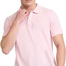 Regular Fit Cotton Polyester Blend Solid Pattern Polo Neck Casual T-Shirt-image-42