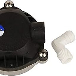 VINIXA Booster Pump AQ&Q Head for RO Water Purifier Pump (Black) + 2 Elbow Connectors (15cm x 15cm x 18cm, Plastic, Above Ground)-26