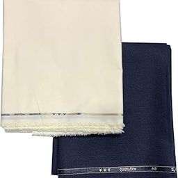 Trouser Shirt Fabric Combo Box (Unstitched, All Weather Fabric, Yellow Shirt+Black Pant)-image-88