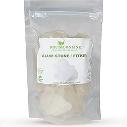 Shudh Online Fitkiri, Fitkari, Fitakri, Alum stone (1000 grams / 1 Kg) - Water purification, vastu, shaving, skin, teeth, plants-picture-12