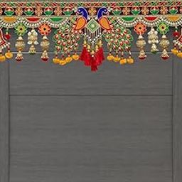 DEARSON DECOR Traditional Multi Zula Pearl Plastic Beads Handmade Door Hanging/Bandarwal/Toran for Door, Traditional Bandarwal for Door, 3 Feet Length-18