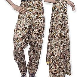 Women's pure Cotton Printed Patiala pant and Dupatta Set-image-79