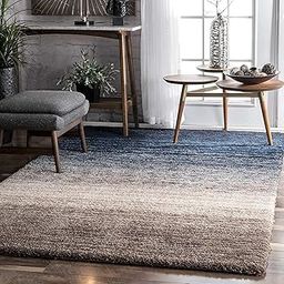 Carpets for Living Room 5x7 feet Thick Extra Soft and Plush Fluffy Anti Skid Rugs for Living Room Decor Carpets for Bedroom & Hall Multicolour Shaggy Rug-image-64