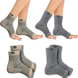 "Ecosync Open Toe Bamboo Cotton Neuropathy Compression Socks - Pain Relief, Moisture Wicking, Breathable, Unisex, Seamless Design, Eco-Friendly, Combo Pack of 2 (Beige + Speckled Grey)-image-37