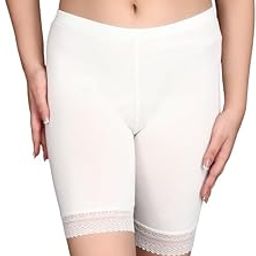 Shoppy Villa Shorts for Women Ladies Modal Lace Bottoming Safety Tights for Women Shorts for Dresses, Under Skirt Shorts for Women-image-25