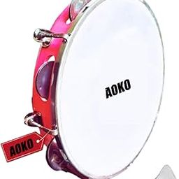 AOKO Dafli Musical Instrument - Handheld Tambourine, 10 Inch Fiber Dapli Percussion Instrument-image-27