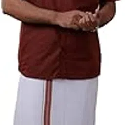ramraj cotton RAMRAJ trending half sleeve shirt with matching fancy border dhoti for men-picture-38
