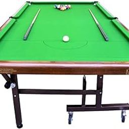 Landscape structures Billiard Pool Table Movable Portable Snooker Professional Quality Table for Sport Person Professional, Indoor, Fun, Club, Adults Professional Standard Size 8x4 FT/Top 18 mm-4