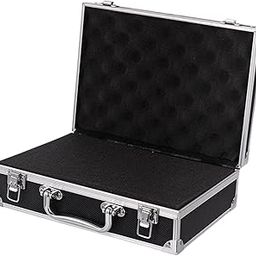 SECRET DESIRE Aluminum Alloy Carrying Case Lightweight Waterproof Briefcase Multipurpose Black Small Buckle-9