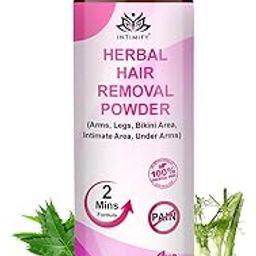 INTIMIFY Hair Removal Powder | For Underarms, Bikini Area & Intimate Area | 2 Min Full Body Hair Removal For Men & Women-image-1
