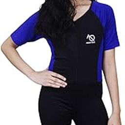Spandex Regular Fit Printed Half Sleeves Swim Suit for Girls | Swimming Suit | Adjustable, Breathable, Quick Drying Swim Suit for Swimming, Yoga, Gym Waterpark-image-77