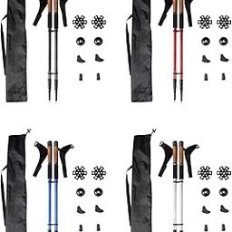 SAZ DEKOR® 2Pcs Mountain Trekking Poles Telescopic Stick for Backpackers Hikers Walking Black|Kayak Accessories, Replacement Accessory Kit for Kayaks, Dry Bag, Kayak Paddle with Comfort Grips|-image-28