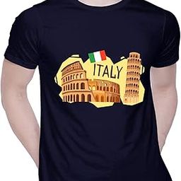 Graphic Printed T-Shirt for Unisex Italy_Country_Travel Tshirt | Casual Half Sleeve Round Neck T-Shirt | 100% Cotton | D00680-25-image-98