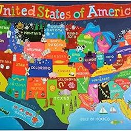 ROUND WORLD PRODUCTS Kid's United States Place Mat-image-72