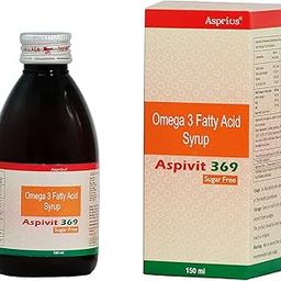 Aspivit-369 Syrup, Omega-3 fatty acid syrup, Maintain Heart and Brain Health, Strengthens Bones & Joints derived from flaxseed oil, sugar free, EPA 250 mg DHA 185 mg-image-10