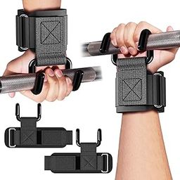 GPANDAG Weight Lifting Hooks for Men and Women(Pair), 330 LB Heavy Duty Gym Lifting Wrist Strap Hook for Powerlifting,Deadlifts, Pull-Ups, Strength Training, 0.4inch Grip Weightlifting Hooks for Teen-image-97