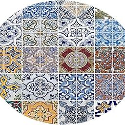 The Style SutraWaterproof Non-slip Round Elastic Table Cover Table Cloth J - 1.2m (47 Inch) | Furniture | Furniture Parts & Accessories-image-65