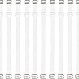 Womens Transparent Adjustable Silicone Bra Straps with Metal Hook Closure-image-99