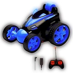 Majestic Bazaar DB2060 Rechargeable 360° Rotating & Rolling Small Stunt Car Toy with USB Cable & Remote Controller | Blue Color, Power Source: Lithium Battery in Car (Included)-image-60