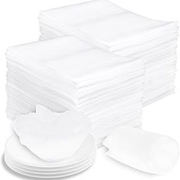 High-PQ 100 Pack Cushion Foam Pouches, Moving Supplies for Dishes, Packing Materials for Dishes & Cups, Glass Packing Paper and Plate Protectors for Moving.(8x 10 x 0.02Inch)-image-76