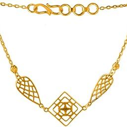 p.c. chandra jewellers 22KT (916) Yellow Gold Filigree Bracelet for Women | Intricate Geometric Accents | BIS Hallmarked | 2.667g Gold Weight-picture-0