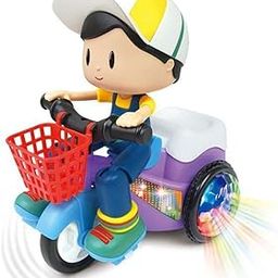 Gamyla Stunt Tricycle Bump | Go 360 Degree Rotating Spot Stunt Tricycle | Dancing Motorcycle Toy with Flashing Light | Sound Musical Bicycle | Toys for Kids(Boy Tricycle)-10