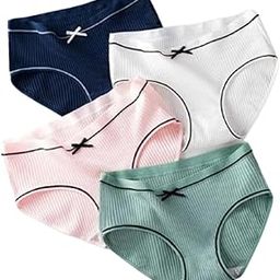 Adina Claim Women's Cotton Panty Set | Soft & Breathable High Waist Underwear | Seamless & Full Coverage Briefs | Innerwear for Women | Pack of 4 Comfortable Cotton Panties-picture-32