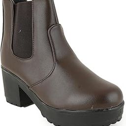 Women Block Heeled Chelsea Boots-image-8