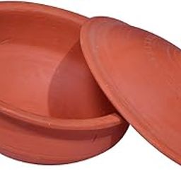 R.V. CRAFTS Mitti Cool Terracotta Clay Curd Pots, 500 ml (Mix Red) - Set of 2-image-43