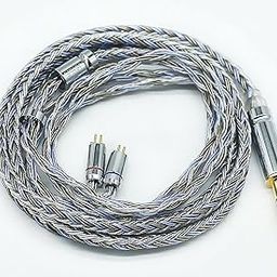 [JSHiFi-Warrior] 2pin 0.17 inch (4.4 mm) Re-cable, 16-Core Silver Plated Cable, 2-pin Earphone Upgrade Cable, 0.17 inch (4.4 mm) Earphone Replacement Cable (2 pin: 0.17 inches (4.4 mm)-41