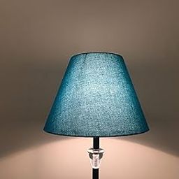 PineCraft International Conical Cotton Lamp Shade for Table Lamps, Floor Lamps, Lampshade for Home Decor, Bedroom, Living Room (Blue, 8 Inch)-image-29