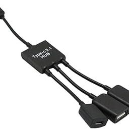 MagiDeal Portable Plug and Play 3 in 1 USB C Type C USB 3.1 High Speed 3 Port USB 2.0 Mini Cable Hub Splitter Adapter-13