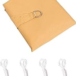 HEAVENGLOW Sun Shade Sail Block Oxford Cloth Rainproof 3x3M/2x3M for Lawn Outdoor Light Yellow 2x3m-image-71