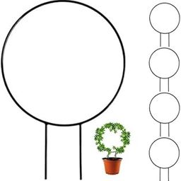 Ingo Metal Plant Stakes | Garden Single Stem or Round Support Sticks |Plant Supporter | Ideal for Orchid, Rose (Pack of 5) (Round Stem Support, Pack 5)-image-67