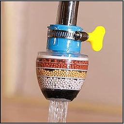 Shower Head 1 pcs Water Purifier Filter Faucet 6 Layer Carbon Activated Dust Chlorine Remover Water Softener Taps for Kitchen Sink Bathroom Wash Basin (Multicolor)-21