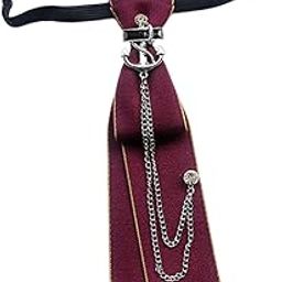 Meadawgs®Uniform Necktie Photo Prop Men Women Necktie for Carnival Graduation Wedding Dark Red|Clothing Shoes & Accessories | Mens Accessories | Ties|1 Necktie-image-25