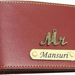 Customized Maroon Personalized Name Wallet | Vegan Leather Customized Wallet for Rakhi, Valentine’s Day, Birthday and Diwali-image-7