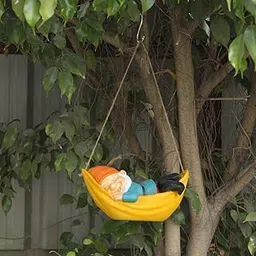 Wonderland (Yellow Gnome Hanging Decor, Balcony Decoration, Home Decor, Balcony Decoration-picture-6