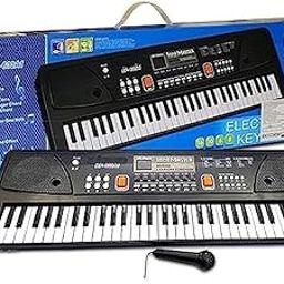 Amisha Gift Gallery Piano & Keyboard for Kids | Piano for Adult | Keyboard Piano with Microphone 61 Keys, 8 Rhythms 16 Tones & Song Record Feature | Single Speaker Only & Battery Not Included-24