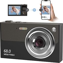 Upgrade Digital Cameras for Teens, FHD 4K 68MP Digital Camera Autofocus with 32GB SD Card 16X Zoom,Cameras for Photography Compact Point and Shoot Camera for Teen Boy Girl Kids Camera Beginner-picture-3